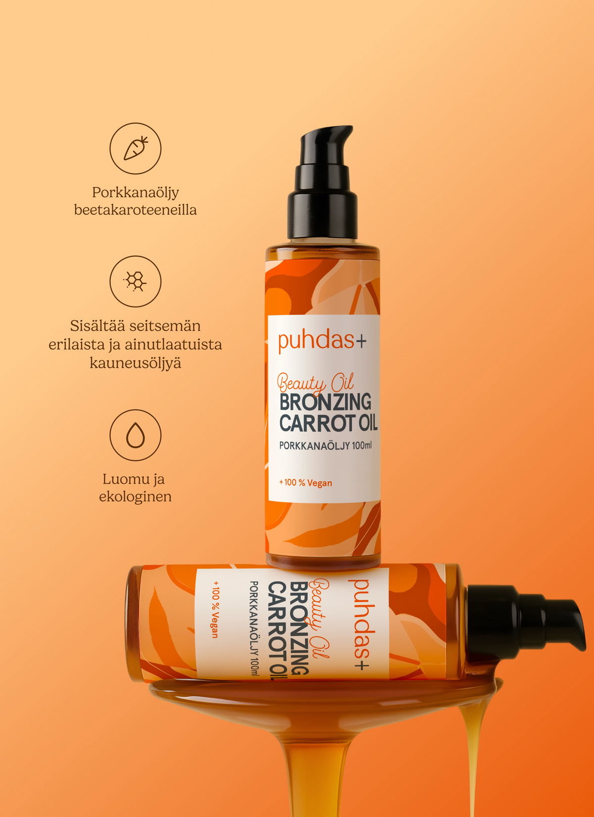 Bronzing carrot oil Porkkanaöljy 100 ml