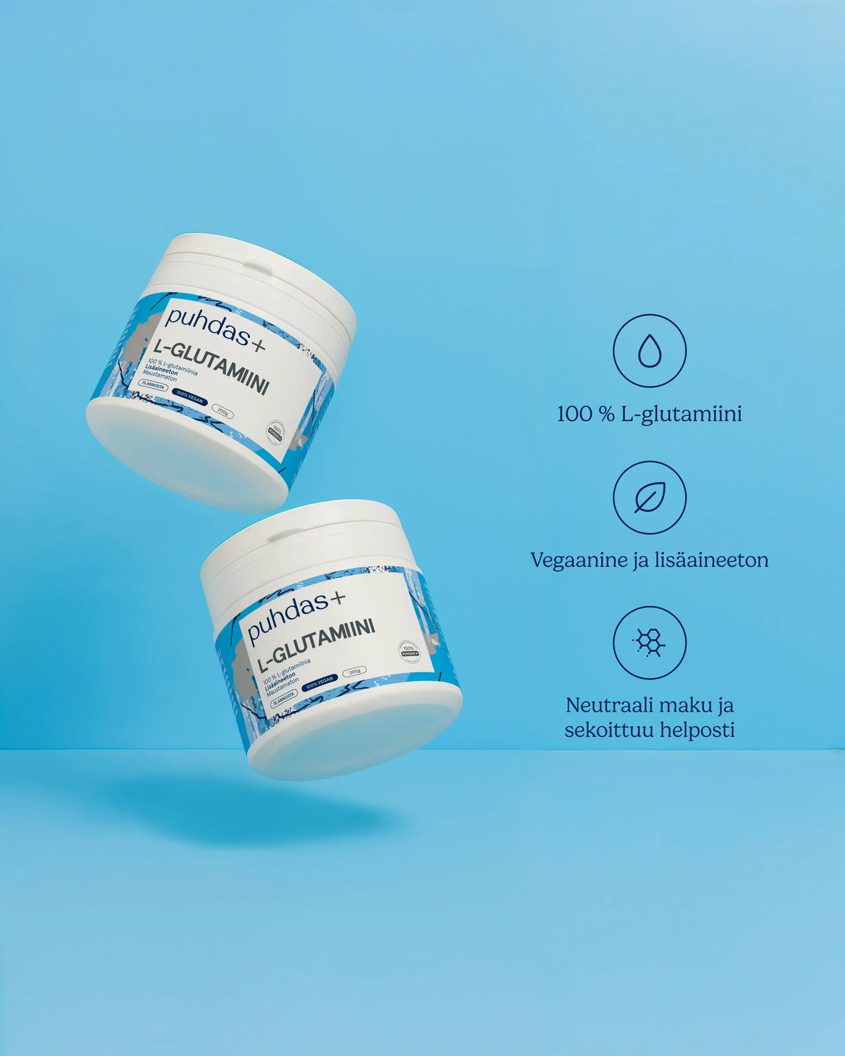 L-glutamiini 200 g