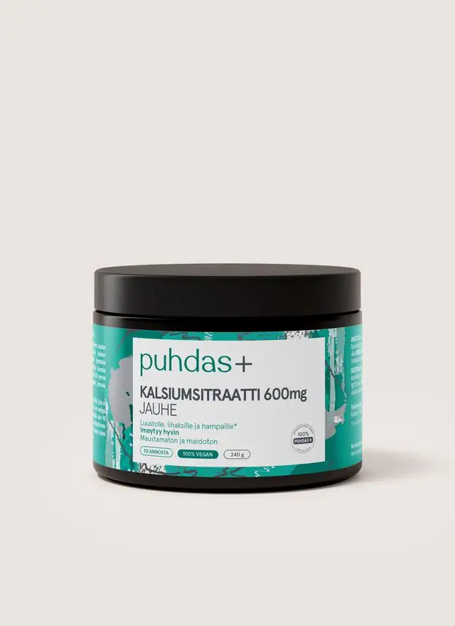 Kalsiumsitraattijauhe 600 mg 240 g