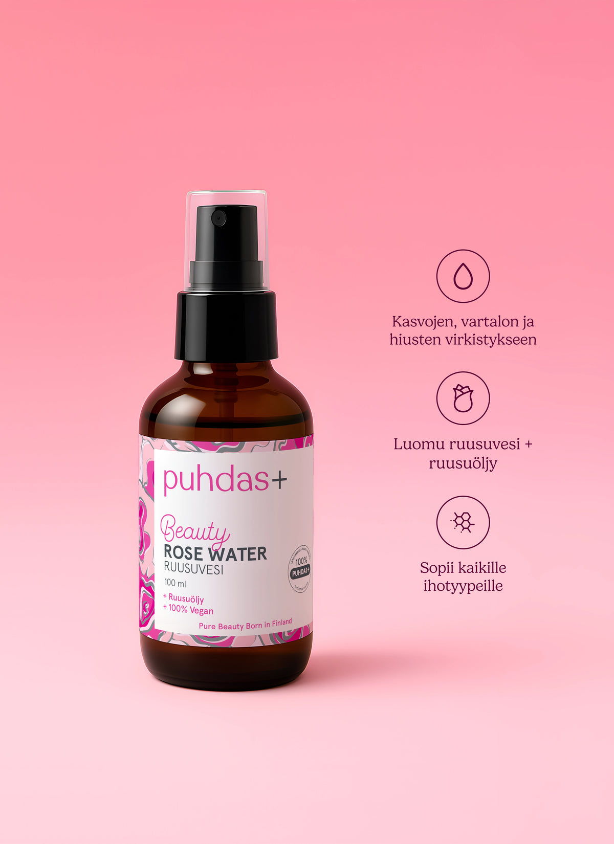 Rose Water Ruusuvesi 100 ml