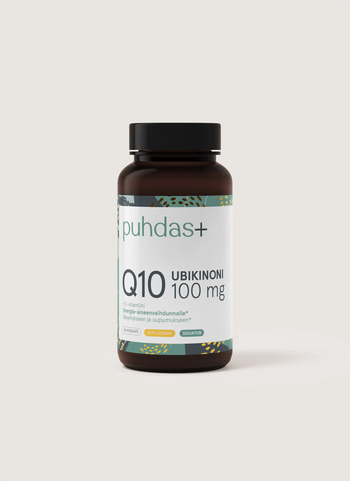 Ubikinoni Q10 100 mg + C-vitamiini VEGAN