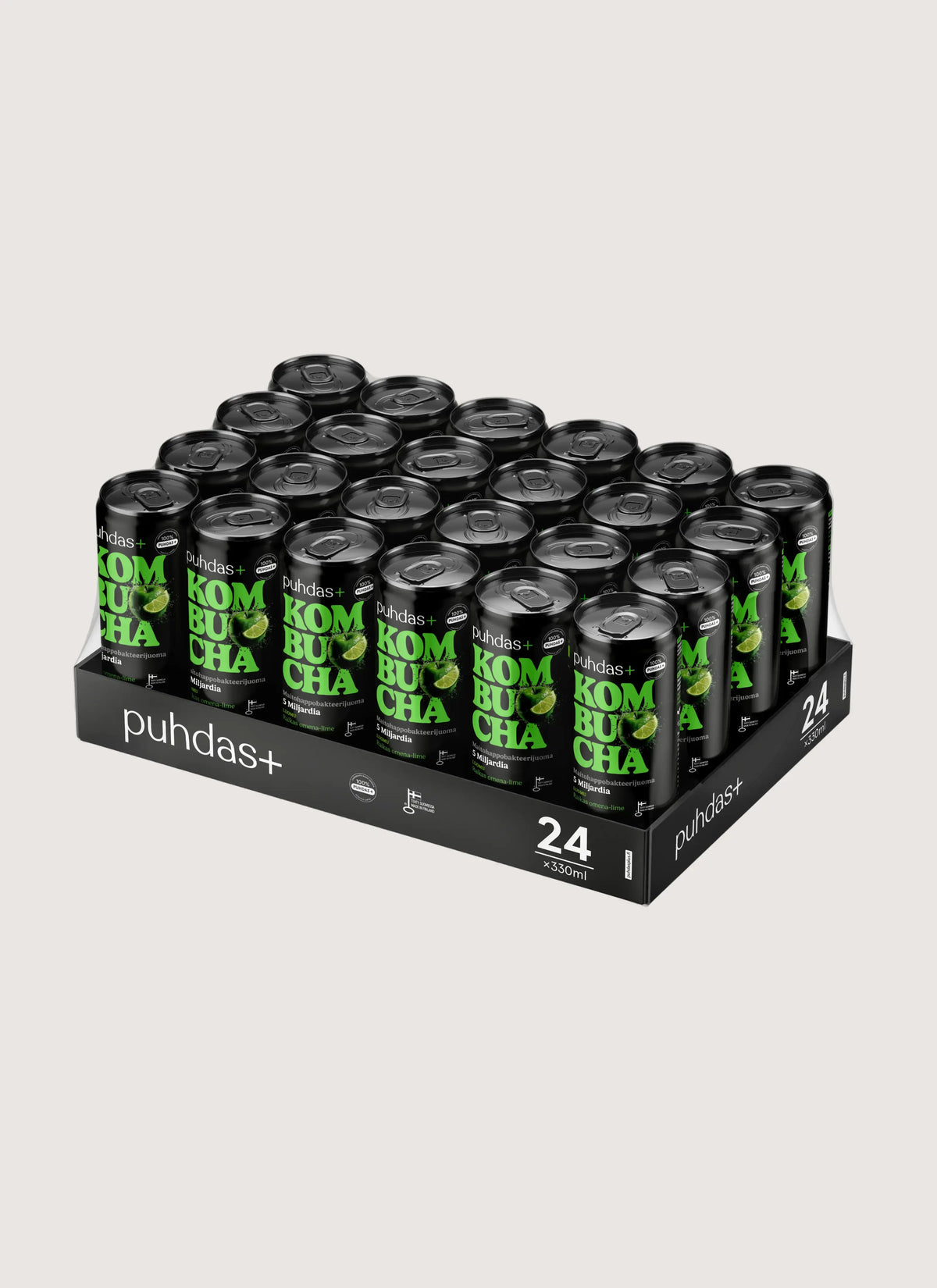 Kombucha Raikas omena-lime 330 ml