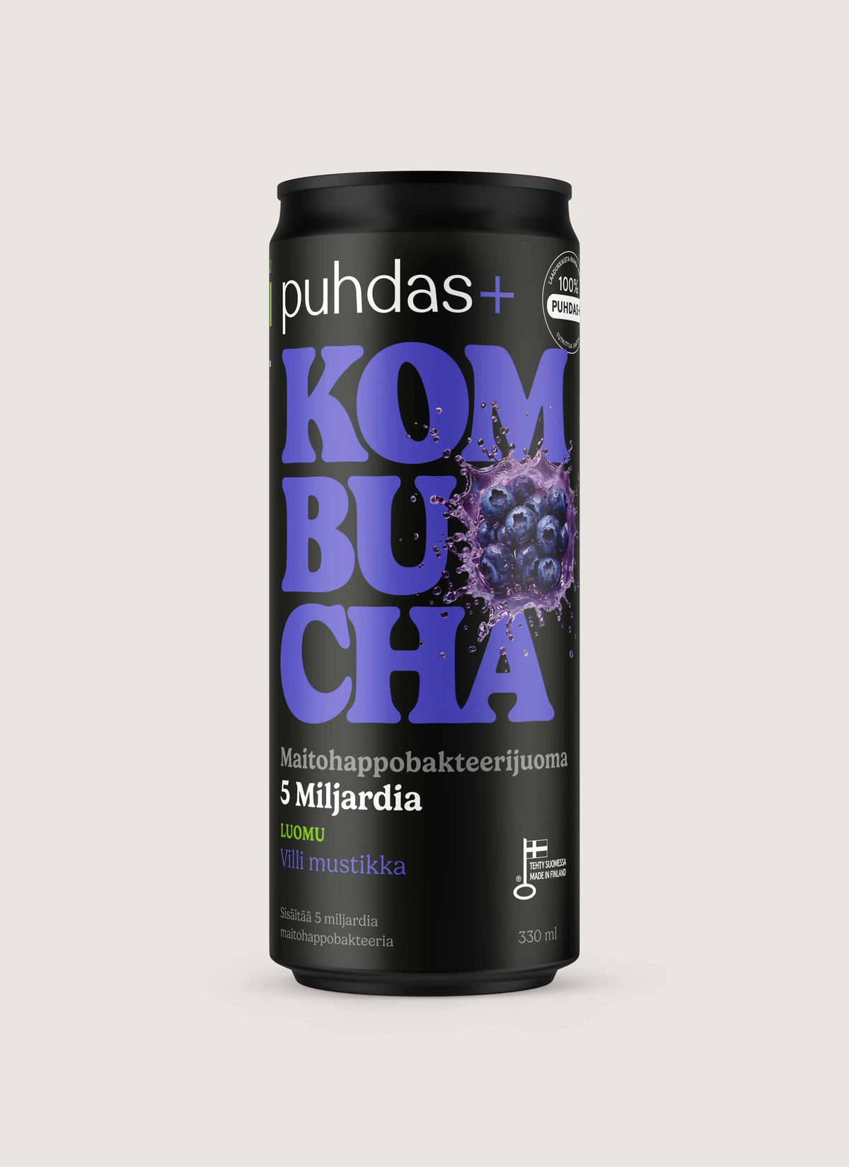 Kombucha Villi mustikka 330 ml